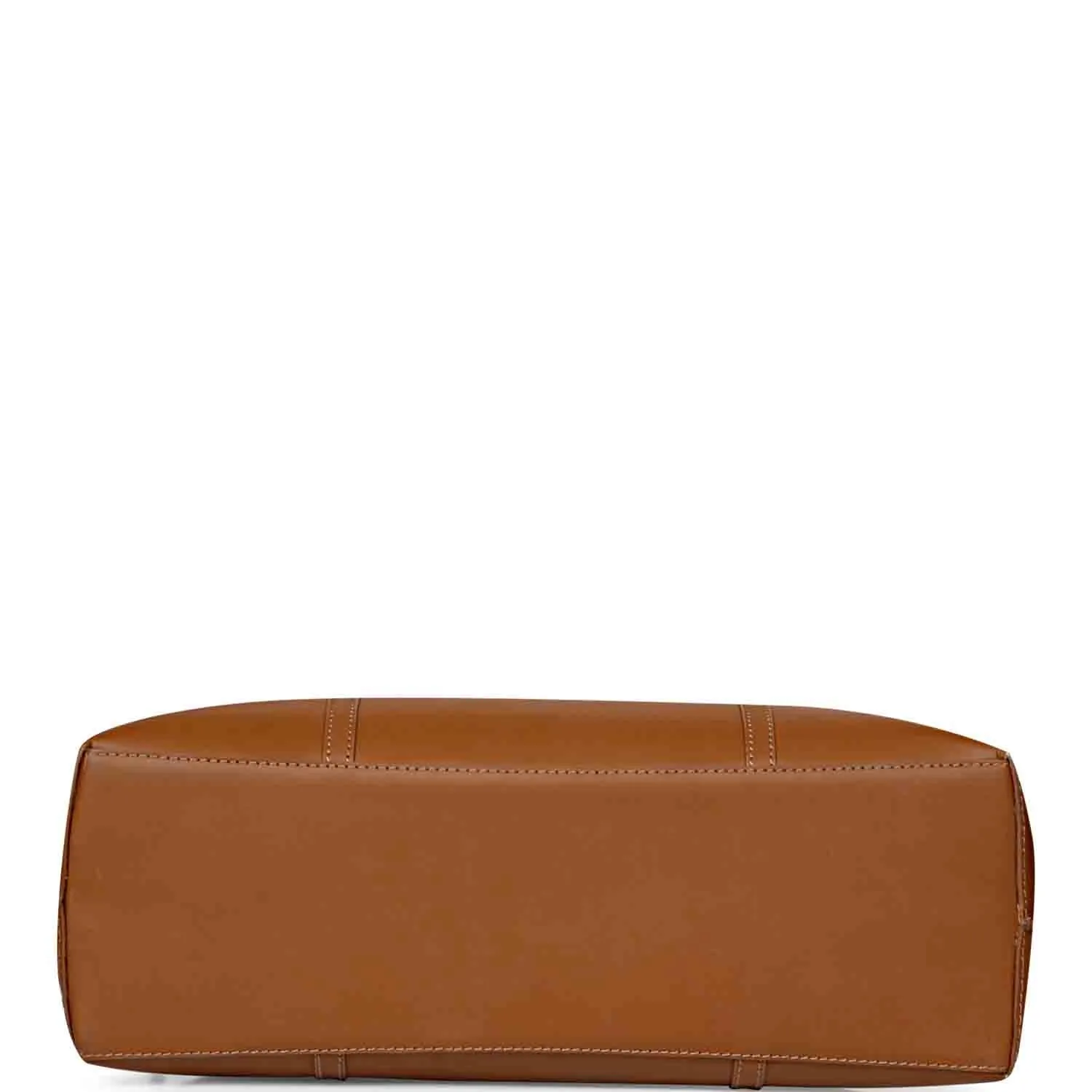 Favore Tan Womens  Leather Structured Shoulder Bag