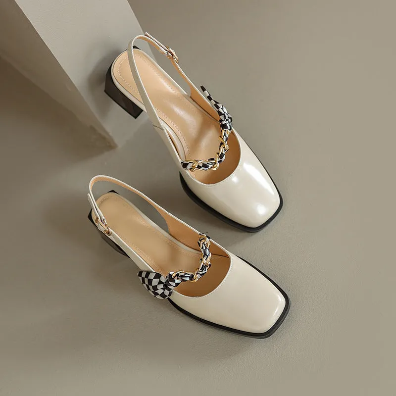 French Marie Jeanne White Platform Fashion Sandals