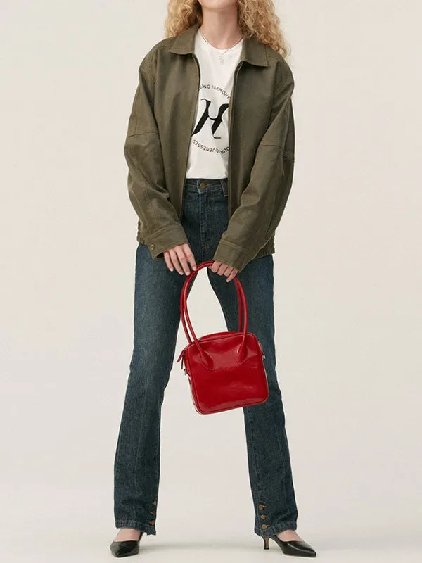 Geometric Split-Joint Handbags Shoulder Bags