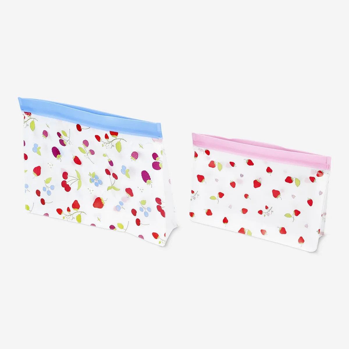 Grip seal bags with berry print - 2 pcs