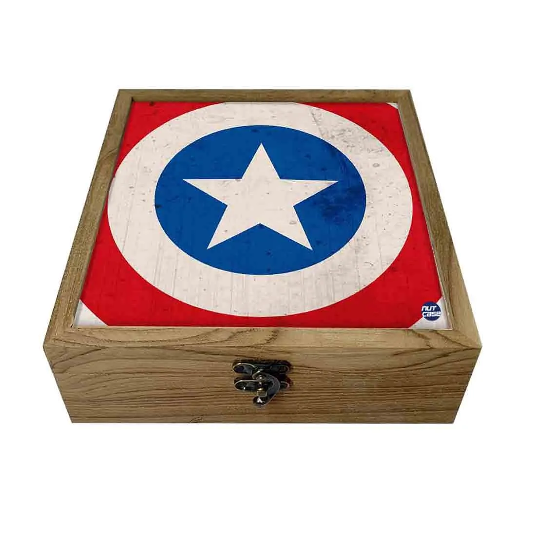 Hip Flask Gift Box -Blue And Red