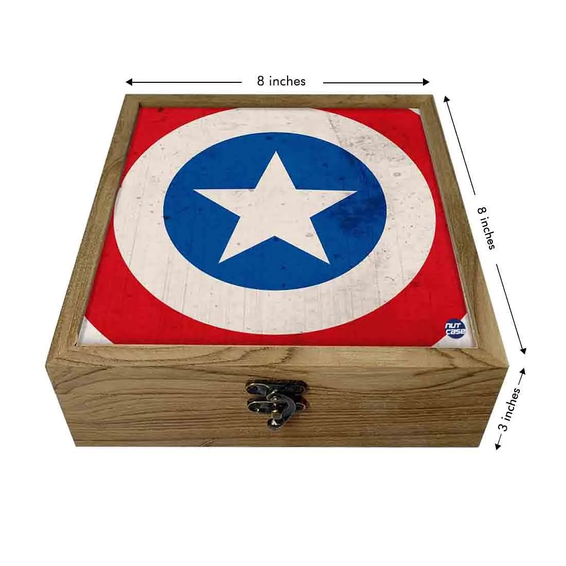 Hip Flask Gift Box -Blue And Red