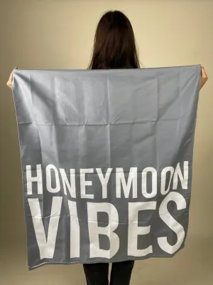 Honeymoon vibes quick dry oversized beach towel sage