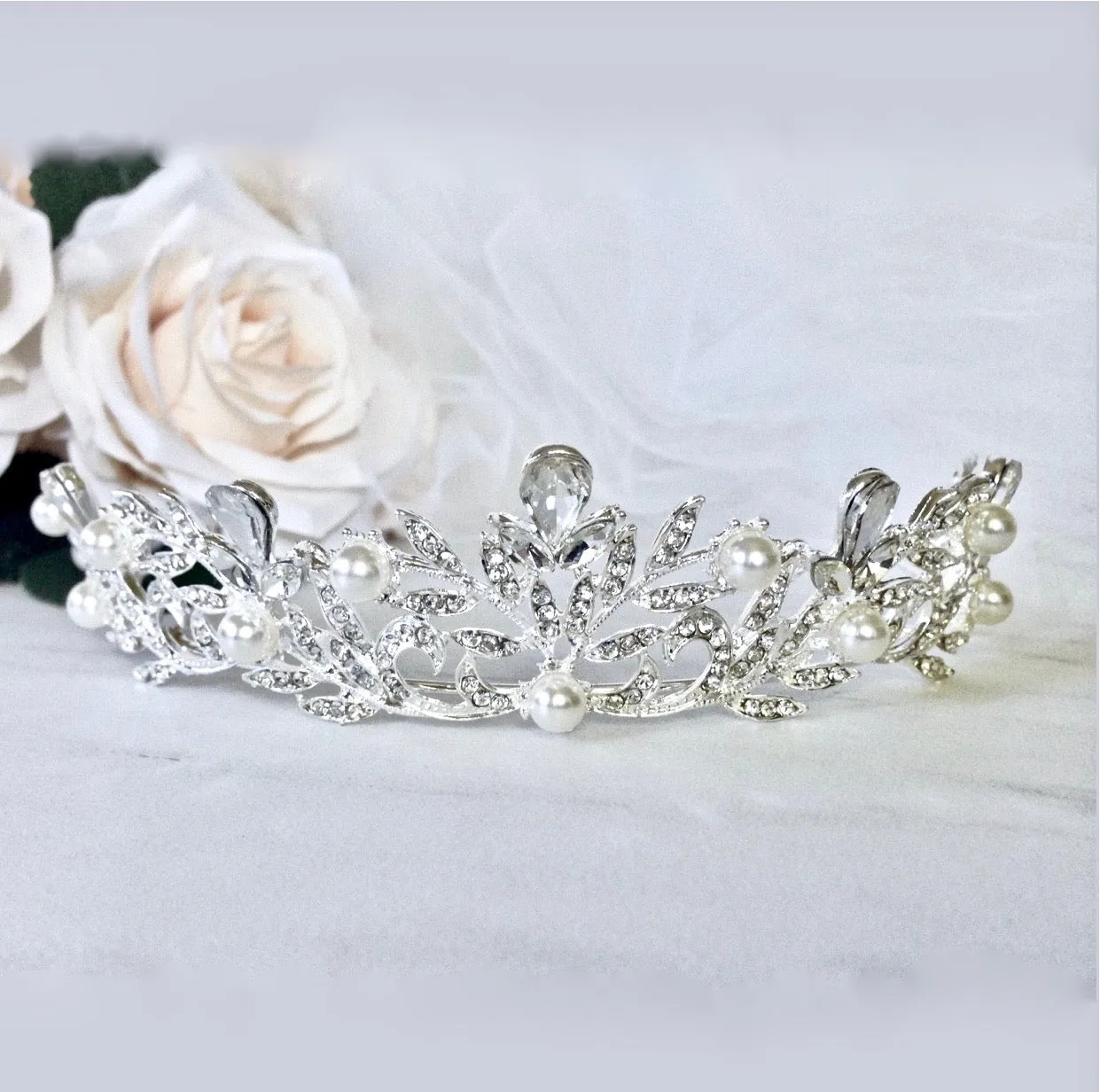Ivory - Wedding Pearl Tiara