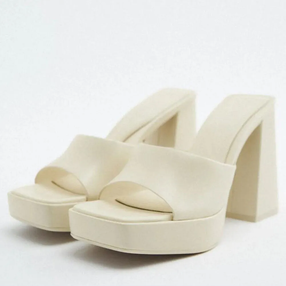 Joskaa Brand New Great Quality RosyRed Platform Chunky High Heels Women Shoes Elegant Party Lady Trendy Summer Ankle Strap Sandals
