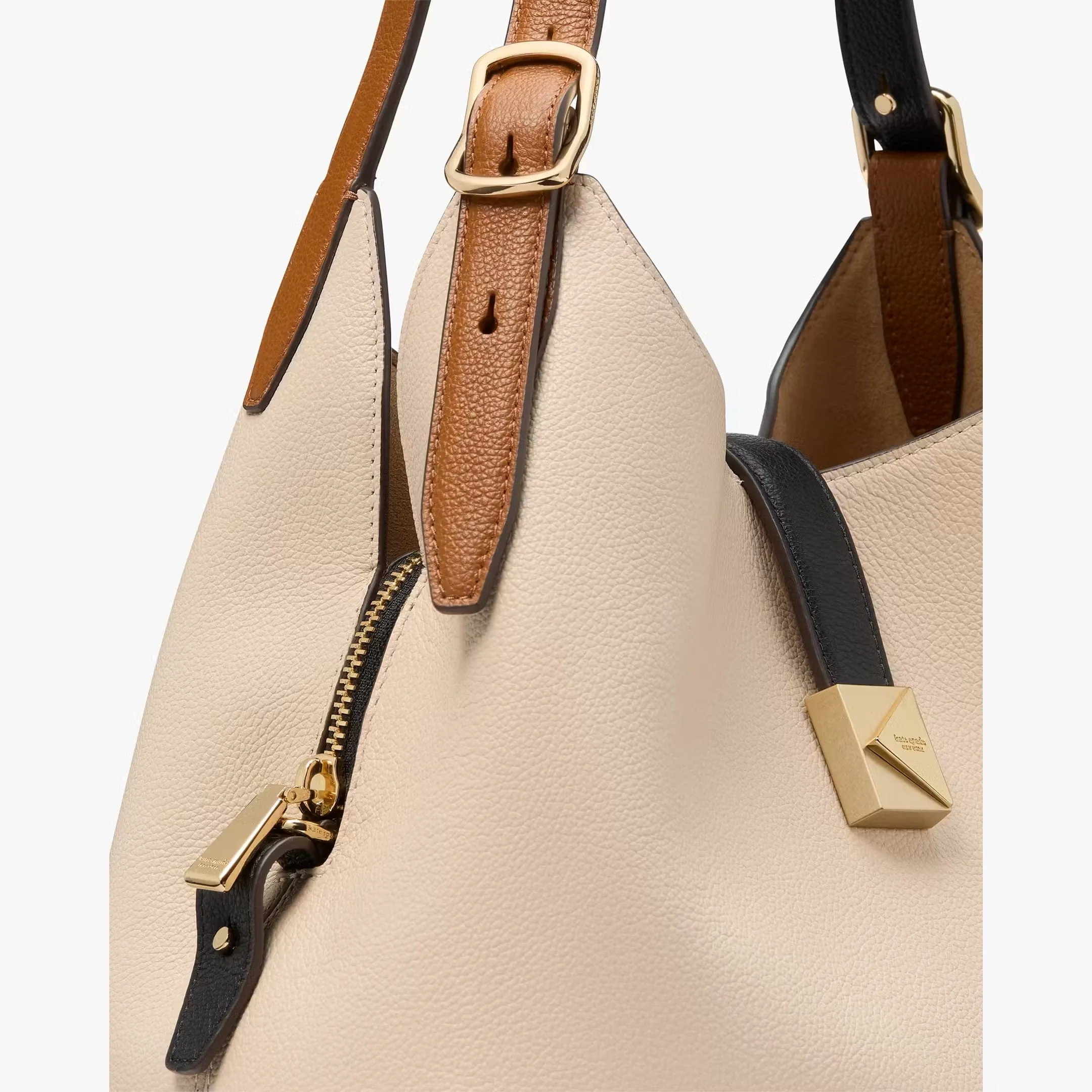Kate Spade Deco Colorblocked Crossbody Tote in Milk Glass