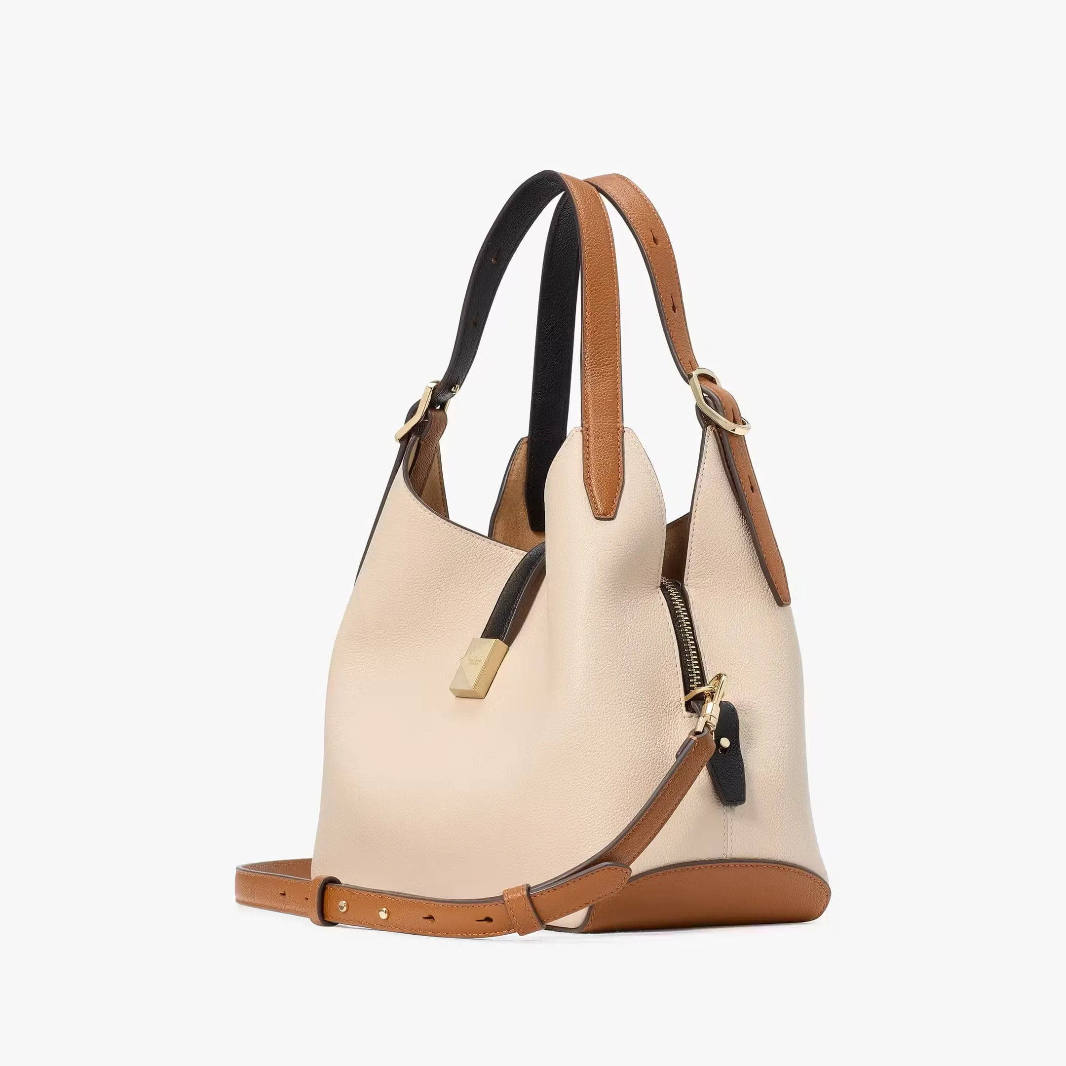 Kate Spade Deco Colorblocked Crossbody Tote in Milk Glass