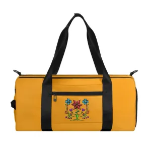 Keya Orange Floral Travel Bag