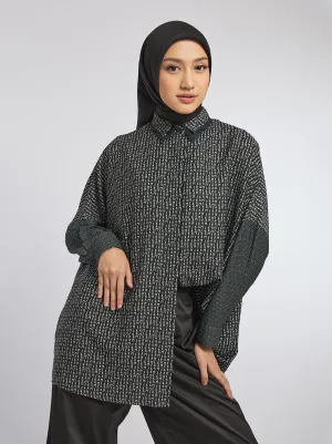 KEYNA BOXY TOP BLACK