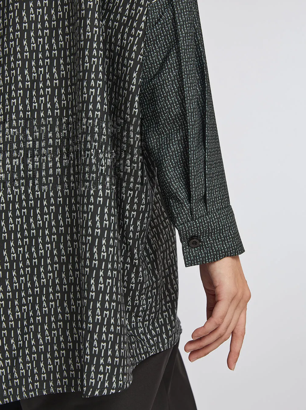 KEYNA BOXY TOP BLACK