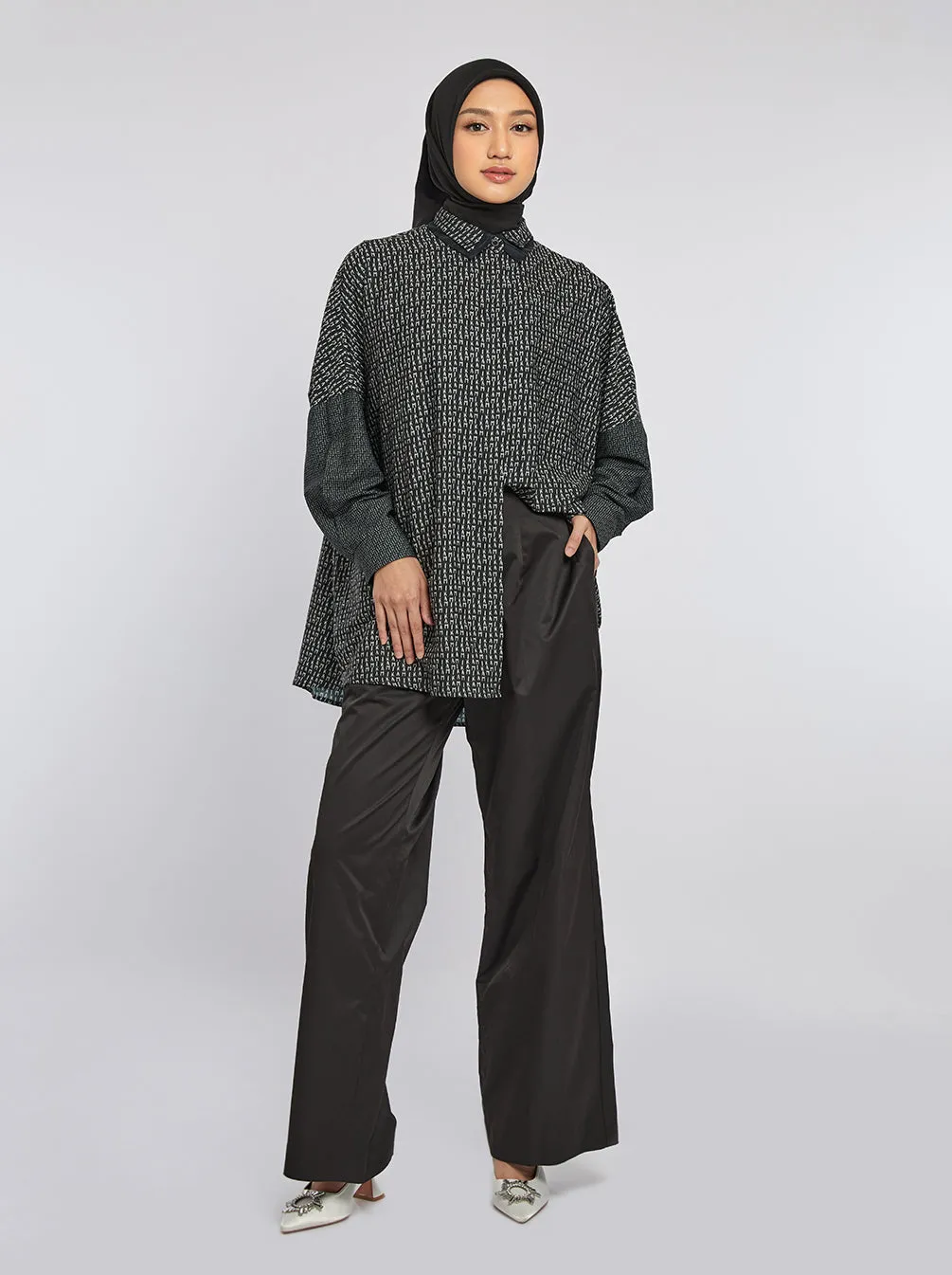 KEYNA BOXY TOP BLACK