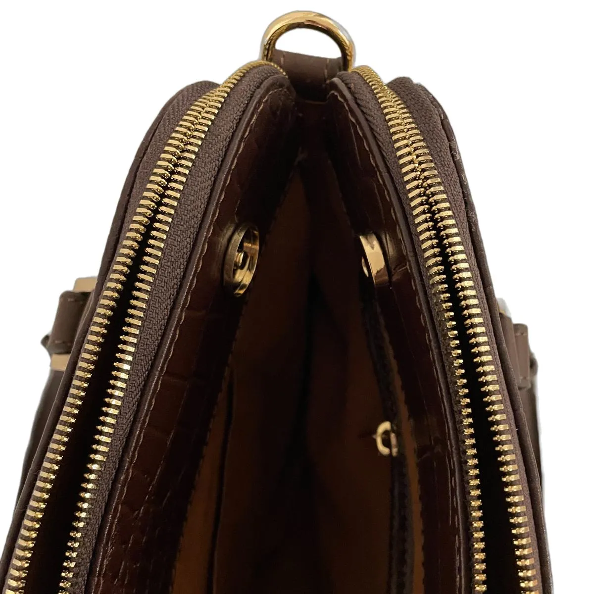 LeatherLuxe - Dark Brown Leather Office Bag: Functional Shoulder Bag