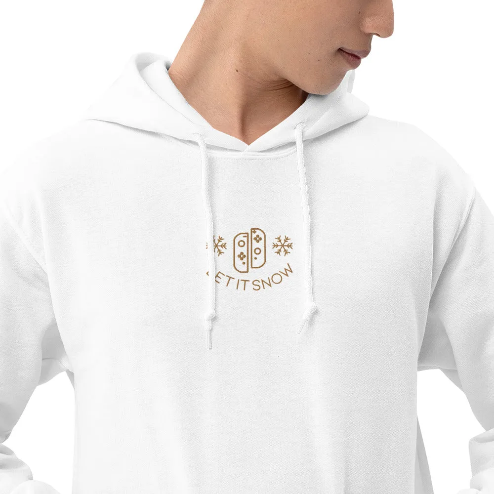Let It Snow | Embroidered Unisex Hoodie | Cozy Christmas