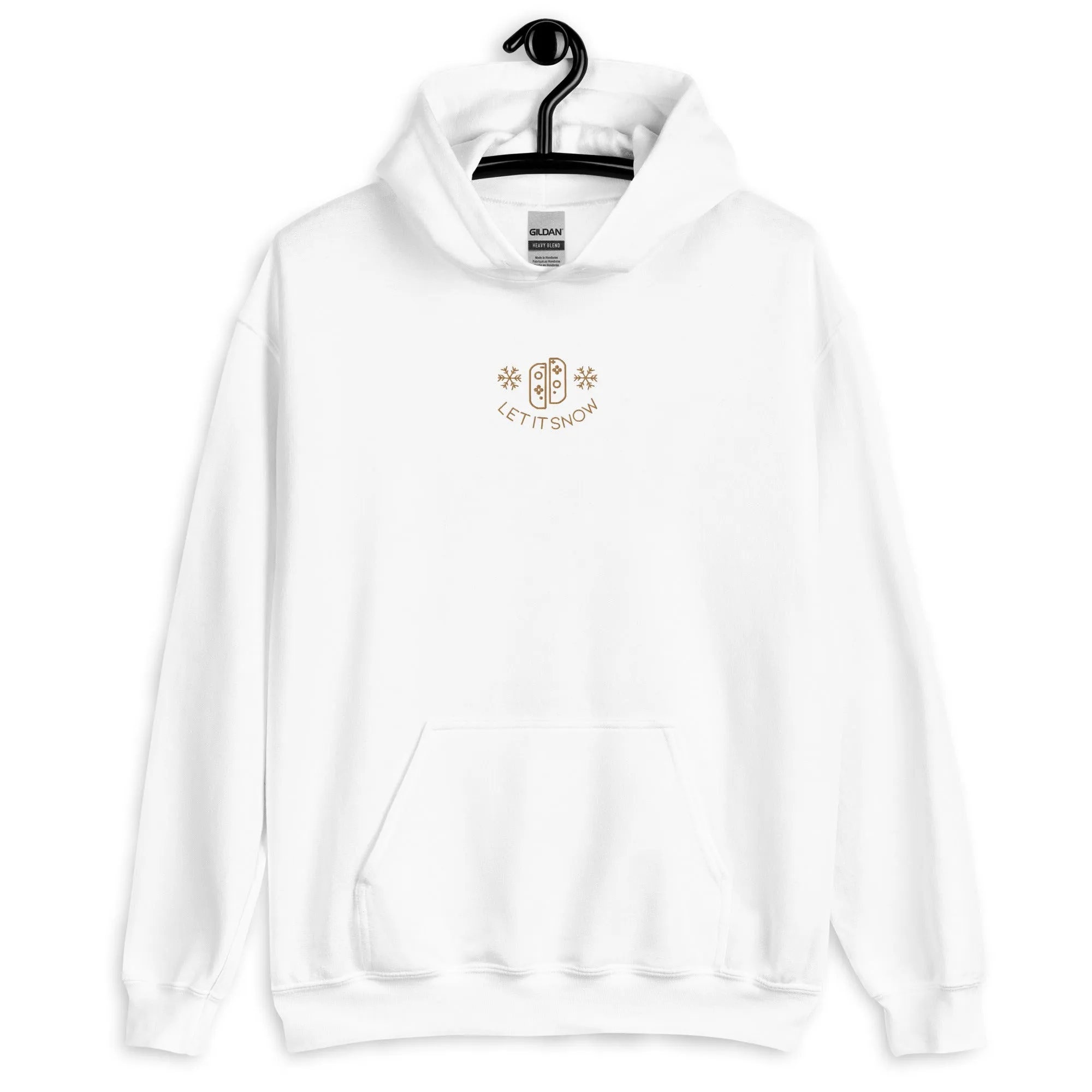 Let It Snow | Embroidered Unisex Hoodie | Cozy Christmas