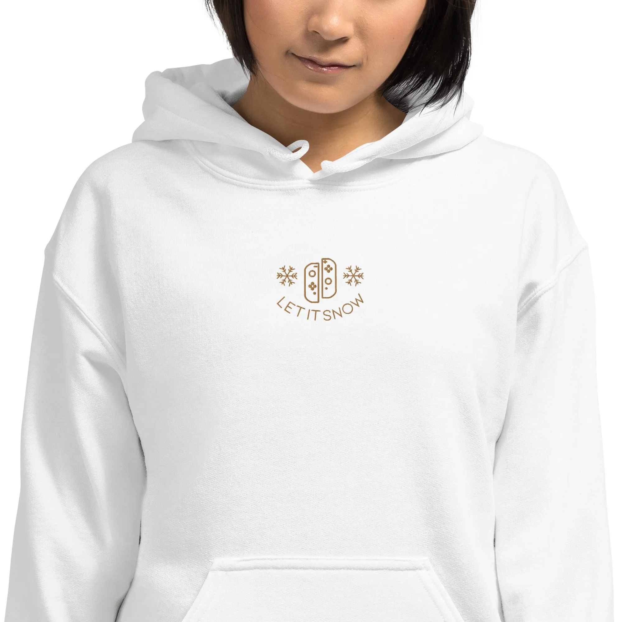 Let It Snow | Embroidered Unisex Hoodie | Cozy Christmas