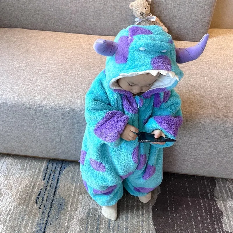 Little Monster Fleece Romper