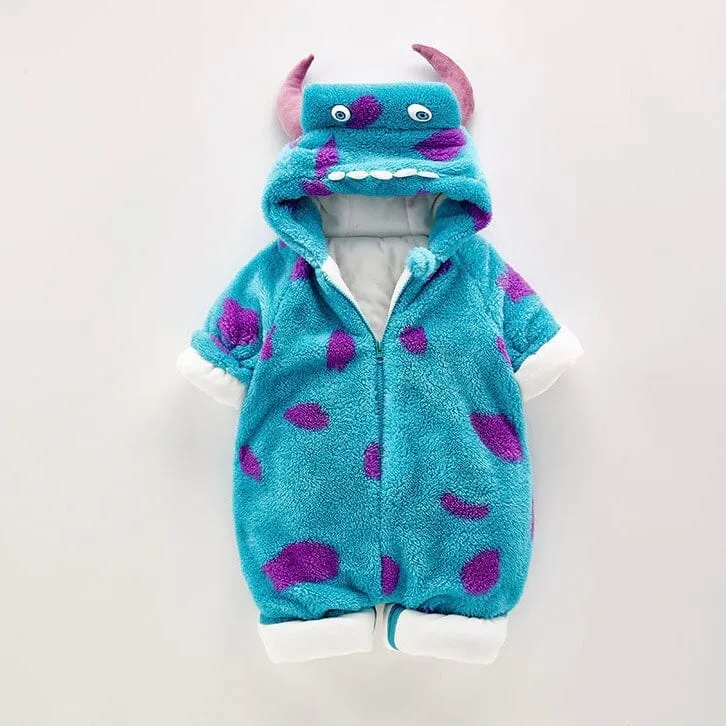 Little Monster Fleece Romper