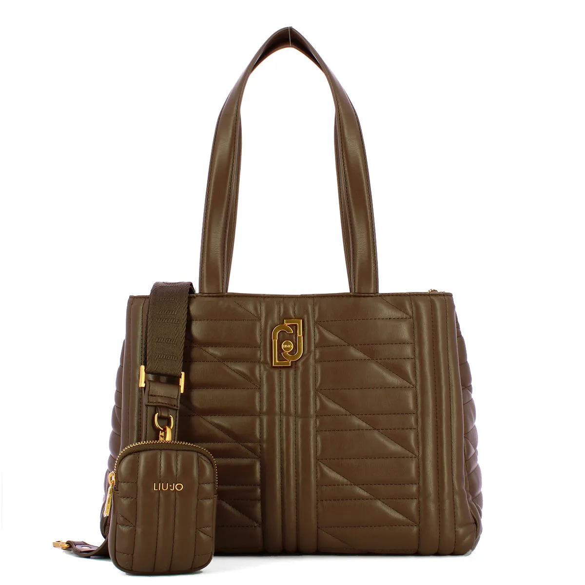 Liu Jo - Shopper Ecosostenibile matelassè Moro Light - AF3120E0426 - MORO/LIGHT