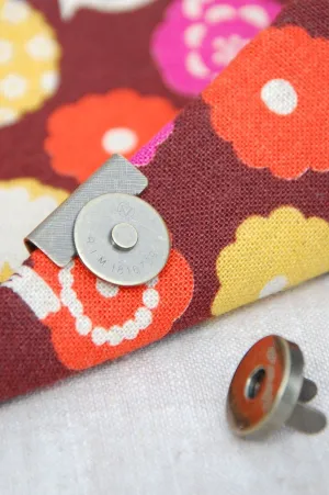 Magnetic Bag Edge Clasp - Antique Brass