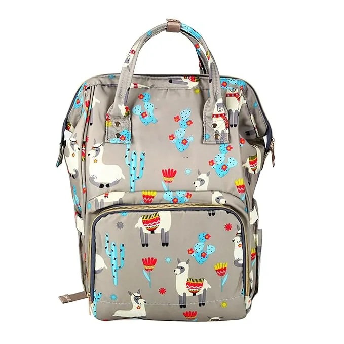 Maternity Backpack Baby Boy Girl  Diaper Bag Alpaca Printed