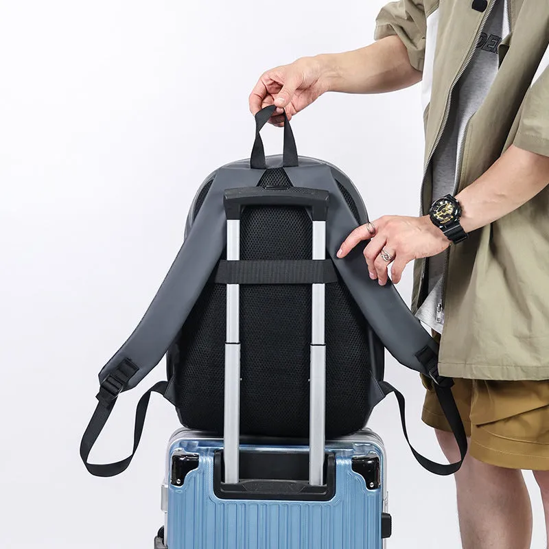 Men's Large Capacity Buckle Trendy Backpack