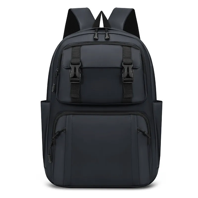 Men's Large Capacity Buckle Trendy Backpack