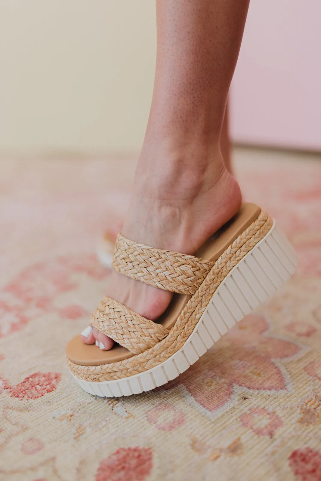 MIA Zayla Natural Raffia Sandals