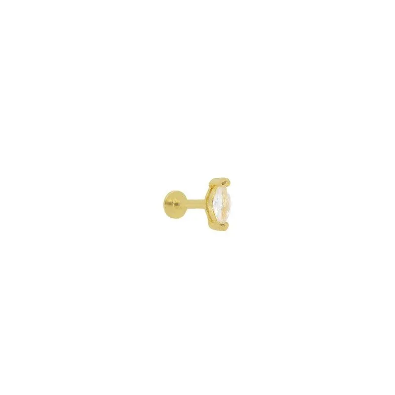 Molokai Oval CZ Flat Back