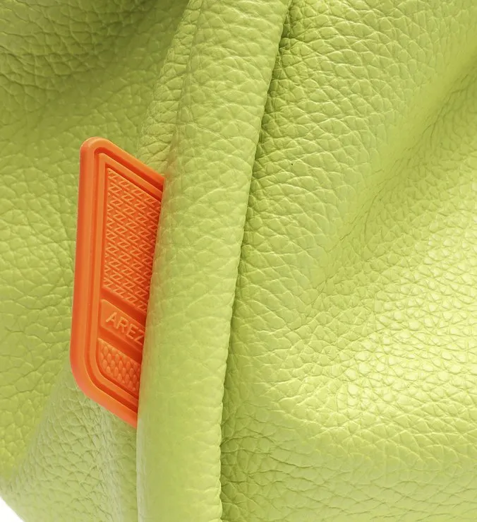 Monica Grande Green and Colored Leather Tote Bag