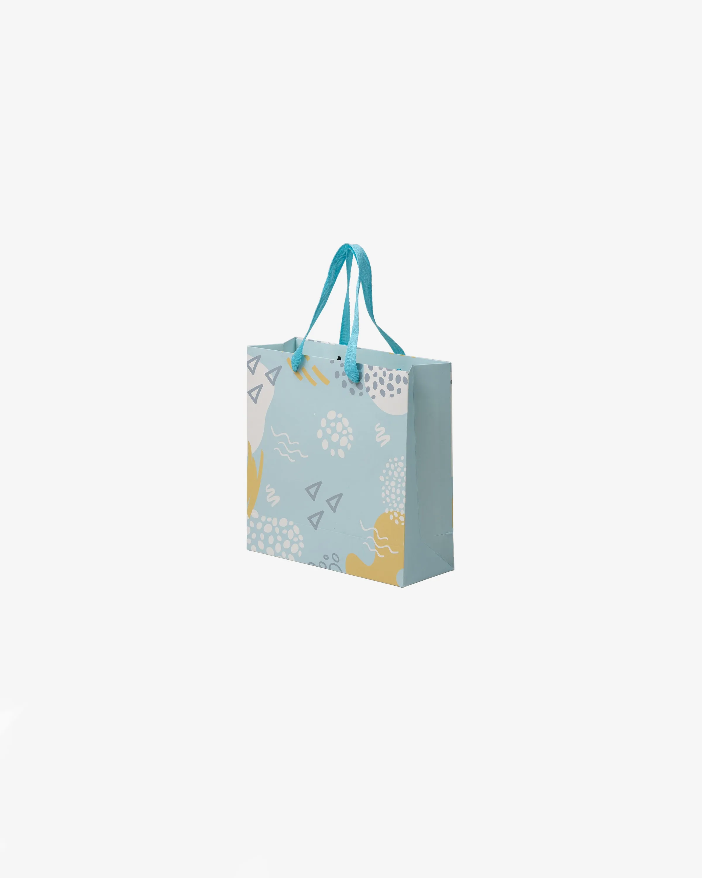 Mooncake Printed Paper Bag with Ribbon Handle