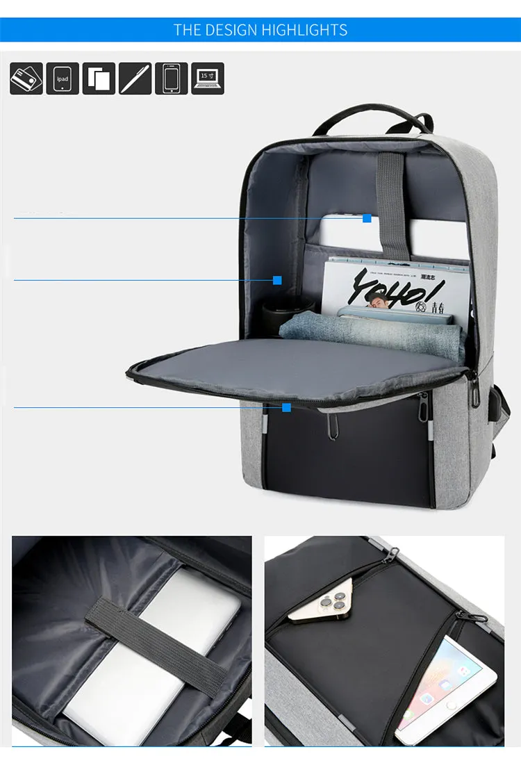 Multi-Functional Waterproof 15.6 inch Rucksack Bag  | Polyester Laptop Backpack