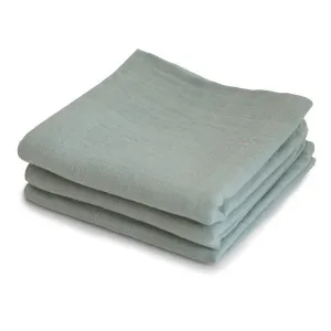 Mushie Muslin Cloth 3-Pack (Sage)