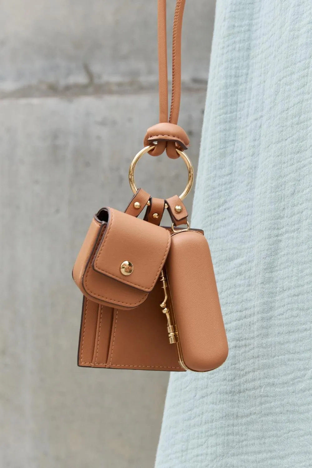 Nicole Lee Vegan Leather 3 Piece Bag Set