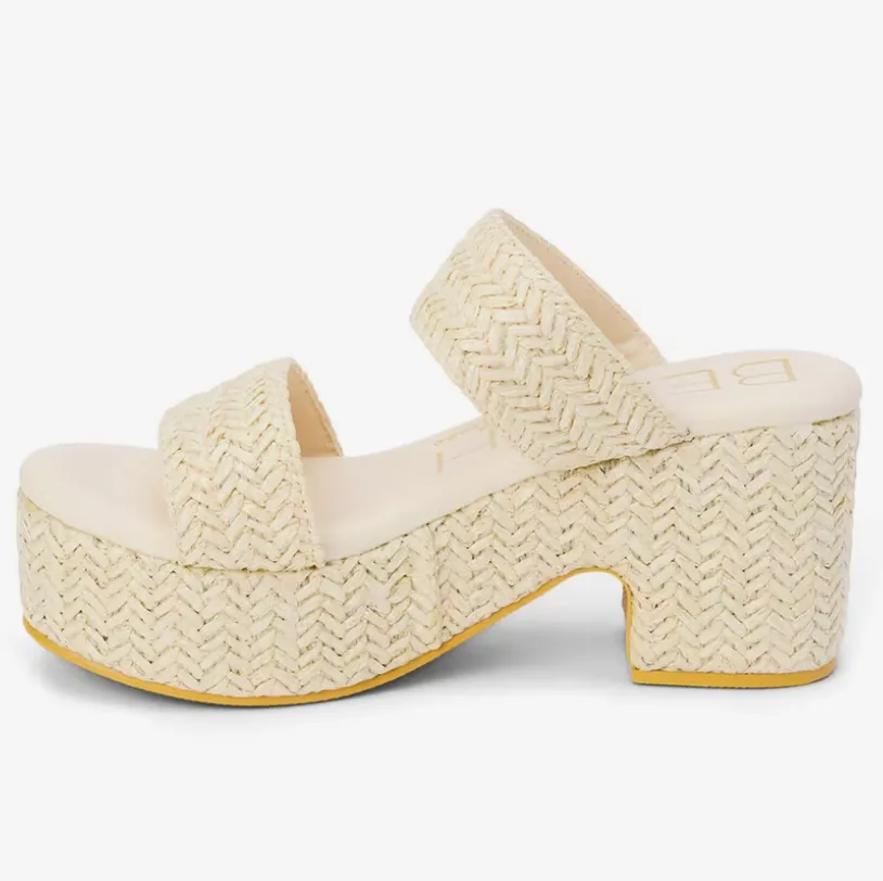 Ocean Ave Platform Sandals - Chiffon