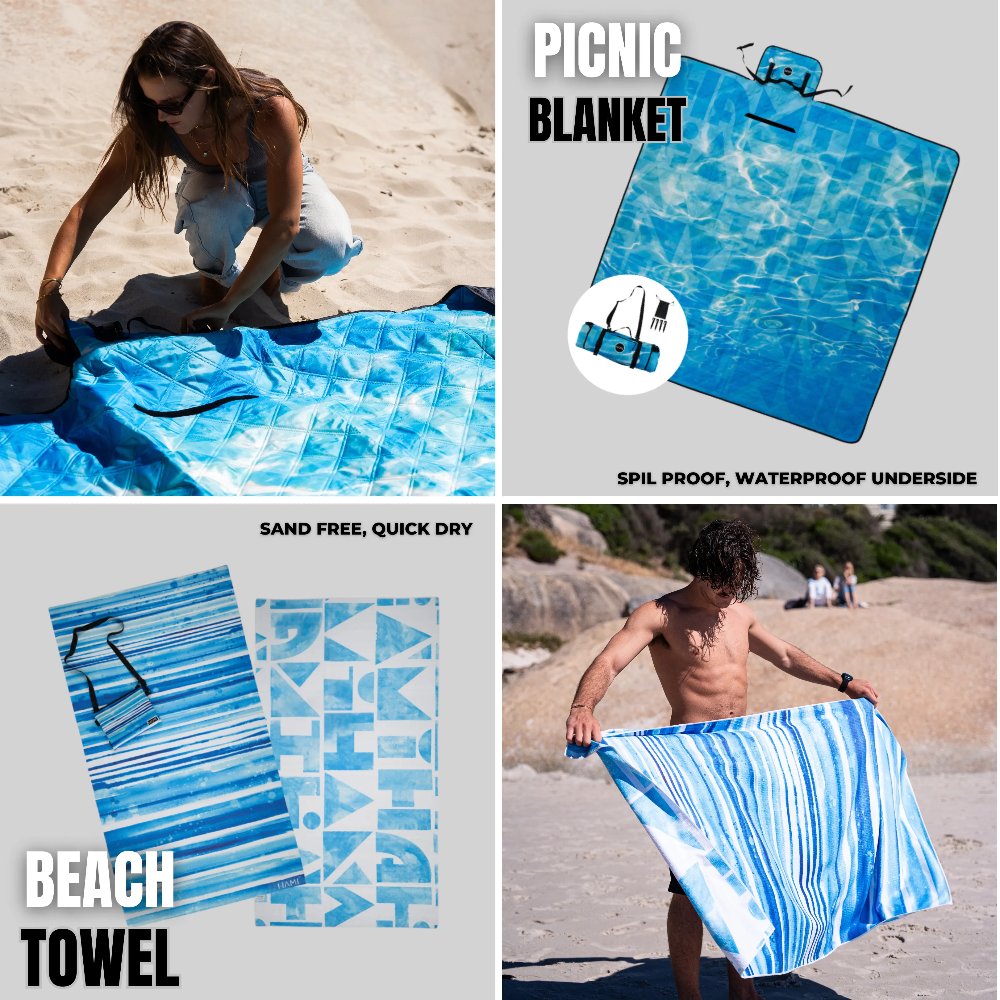 Ocean Combo: Towel & Blanket