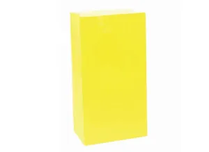 Paper Treat Bags 12pk Yellow