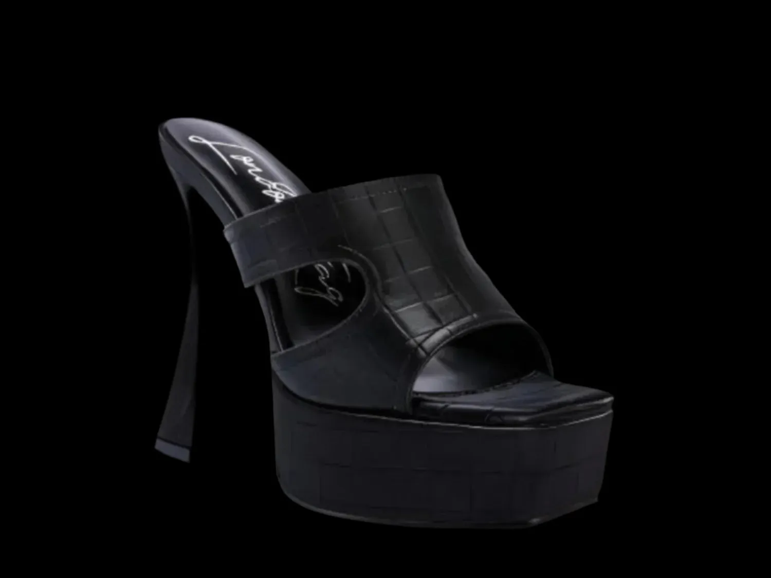 PDA High Heel Platform Croc Sandals