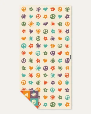 Peace & Love Travel Towel (FS)