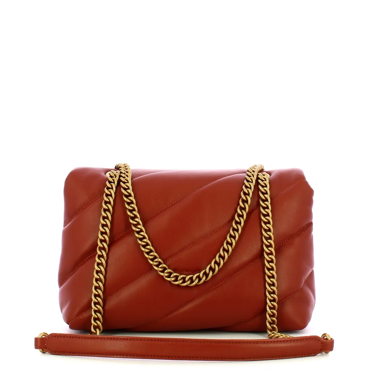 Pinko - Love Puff Arabo Antique Gold Crossdbody Bag - 100038A0F2 - ARABO-ANTIQUE/GOLD