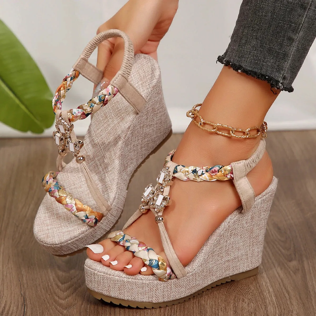 Platform Wedge Gladiator Sandals