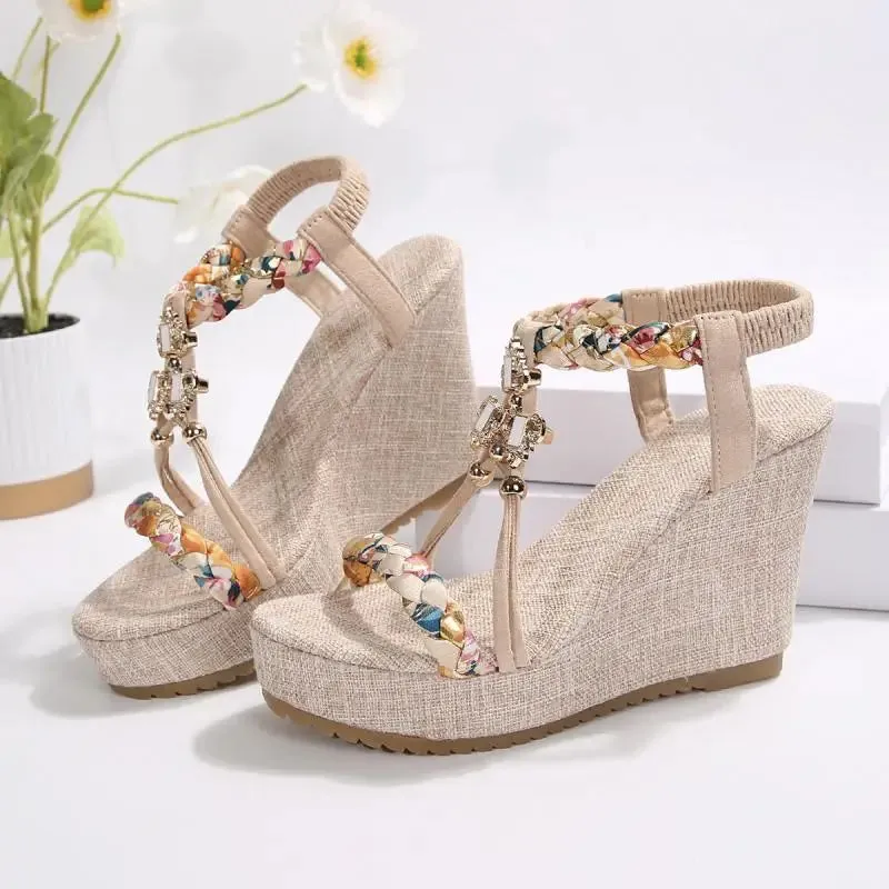 Platform Wedge Gladiator Sandals