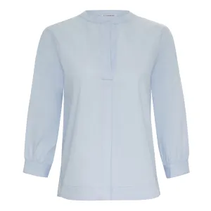 Poplin Top - Pale Blue