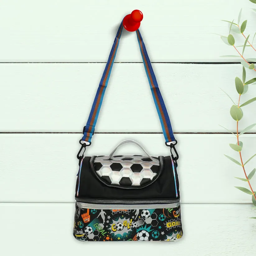 Premium Quality soccer Multipurpose Double Decker Insulated tiffin-Bag For Kids