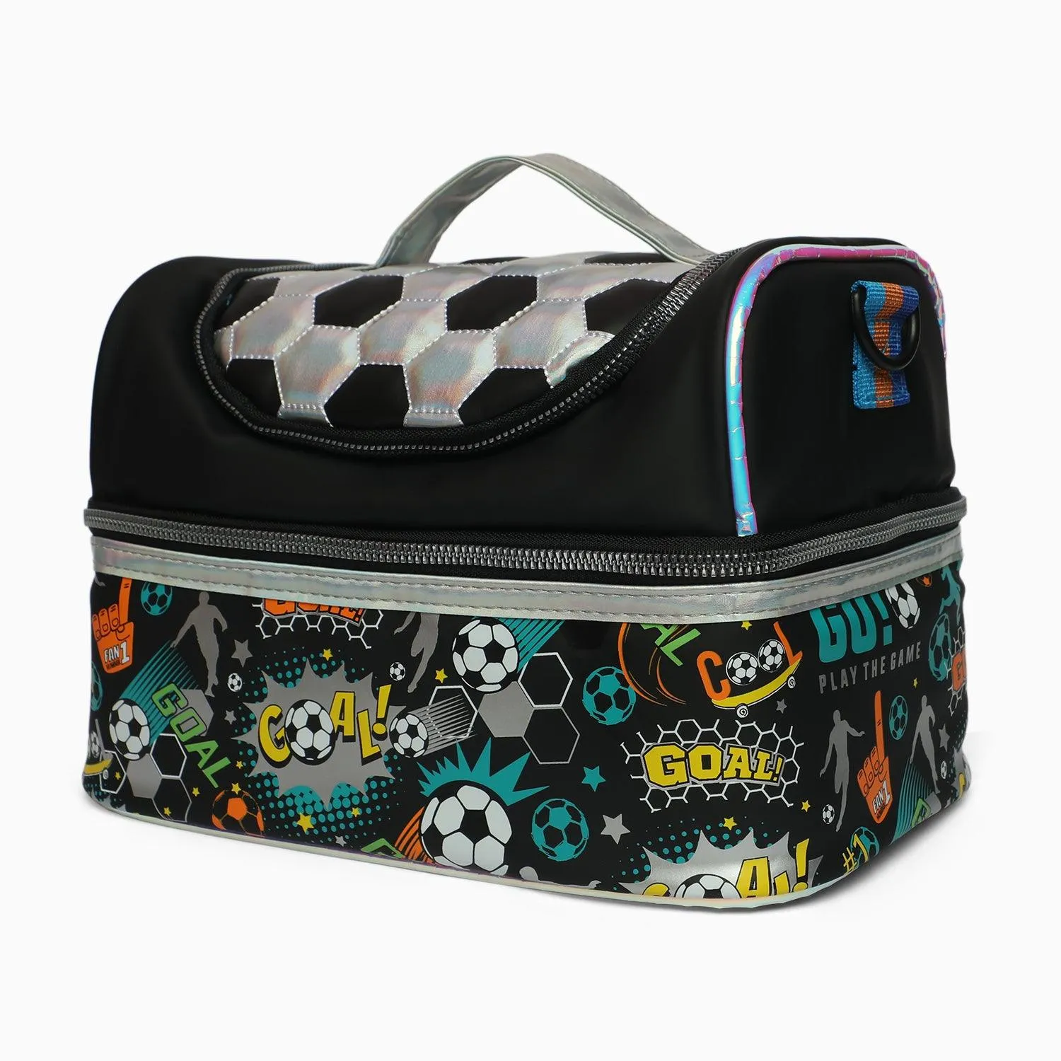 Premium Quality soccer Multipurpose Double Decker Insulated tiffin-Bag For Kids