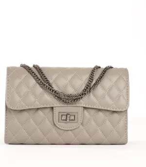 Quilt-Stitched Shoulder bag