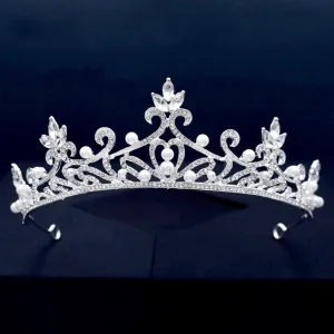 "Theia" - Pearl and Crystal Bridal Tiara