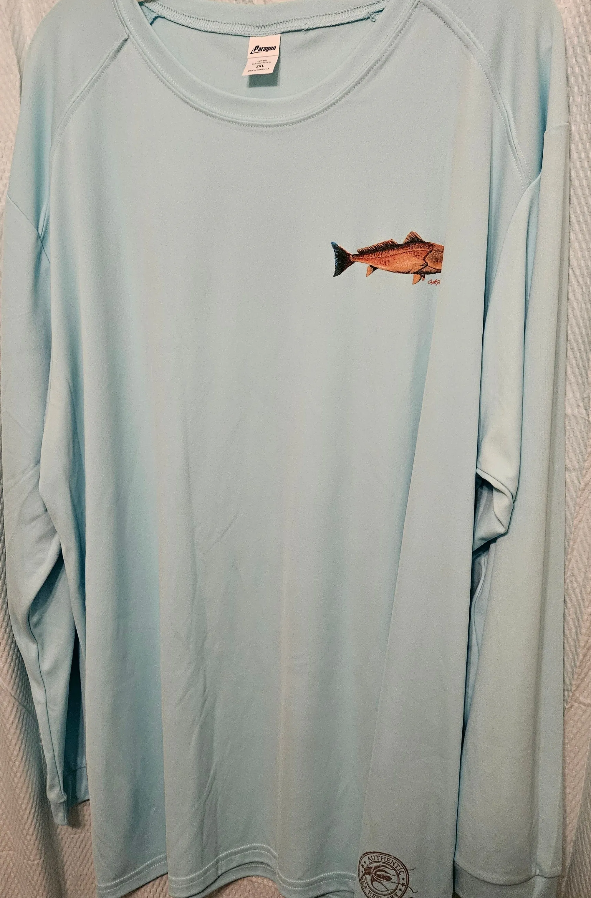 Redfish Long Sleeve Quick Dry Crewneck T-Shirt