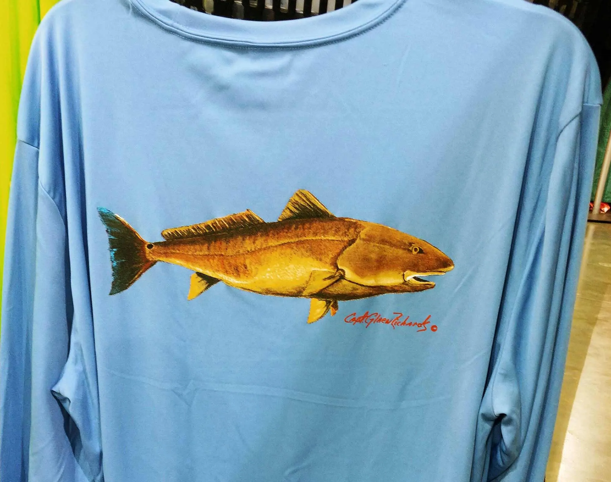 Redfish Long Sleeve Quick Dry Crewneck T-Shirt
