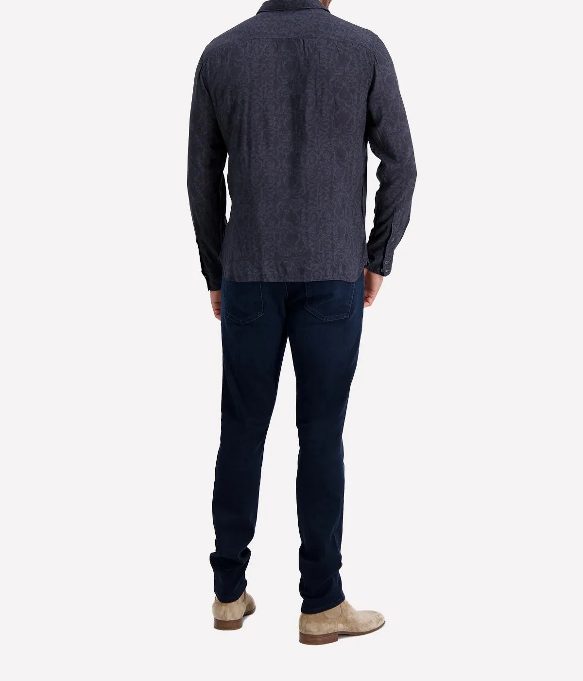 Ross Long Sleeve Shirt in Black
