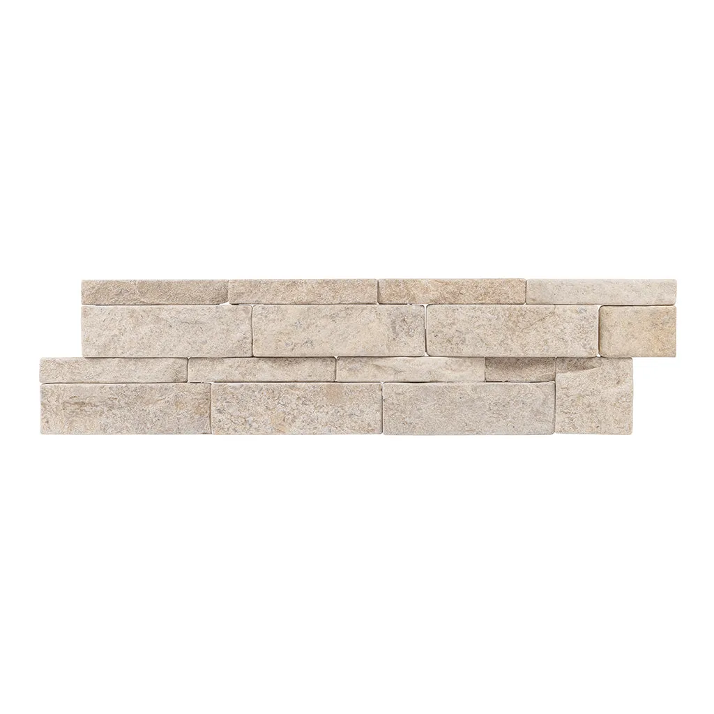 Sandy Beach, 6" x 24" Ledger Panel - Stacked Natural Stone